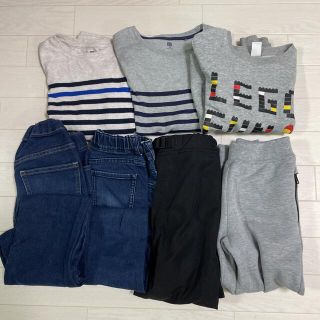 ユニクロ(UNIQLO)の男の子トップス3枚　パンツ4枚　　7点セット120㎝(パンツ/スパッツ)