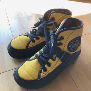 ポロラルフローレン(POLO RALPH LAUREN)のポロスポーツ　ビンテージ　ハイカットスニーカー　US6サイズ（23cm）(スニーカー)