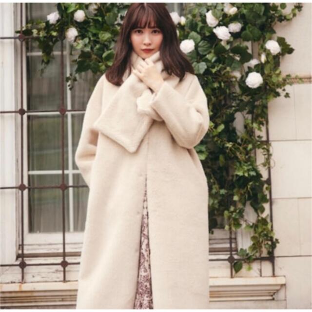 Her lip to Faux Fur Reversible Coatポリエステル100%別布部分