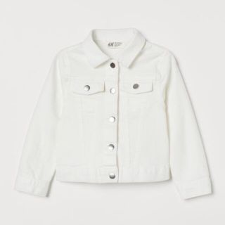 エイチアンドエム(H&M)のH&M ツイルジャケット　ホワイト　新品未使用(ジャケット/上着)