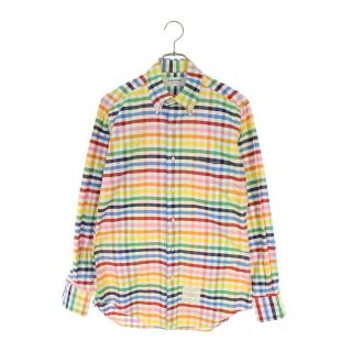 トムブラウン(THOM BROWNE)のトムブラウン MWL001AW6906 レインボーチェック長袖シャツ 2(シャツ)