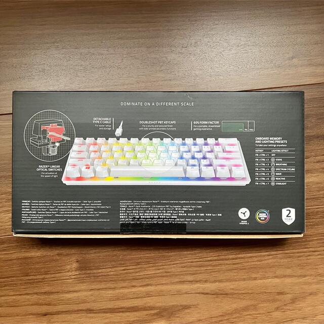 【美品】Razer Huntsman Mini JP White Linear スマホ/家電/カメラのPC/タブレット(PC周辺機器)の商品写真