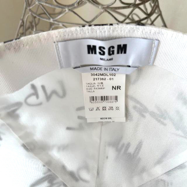 MSGM(エムエスジイエム)のMSGM ロゴ　キャップ レディースの帽子(キャップ)の商品写真