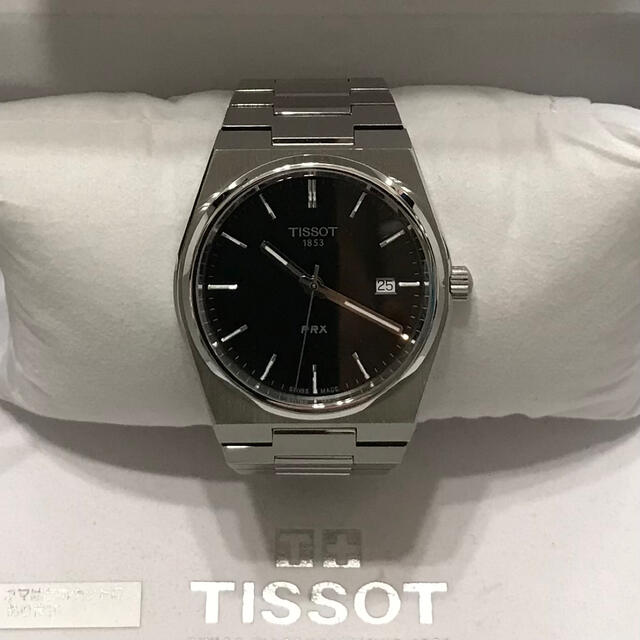 【美品】TISSOT PRX クォーツ ブラック文字盤