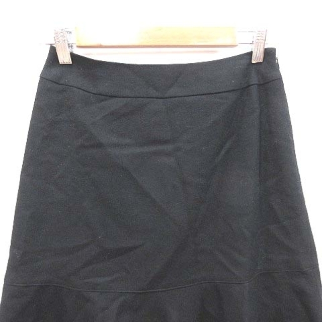 NATURAL BEAUTY BASIC(ナチュラルビューティーベーシック)のナチュラルビューティーベーシック フレアスカート ミニ ウール S 黒 ブラック レディースのスカート(ミニスカート)の商品写真