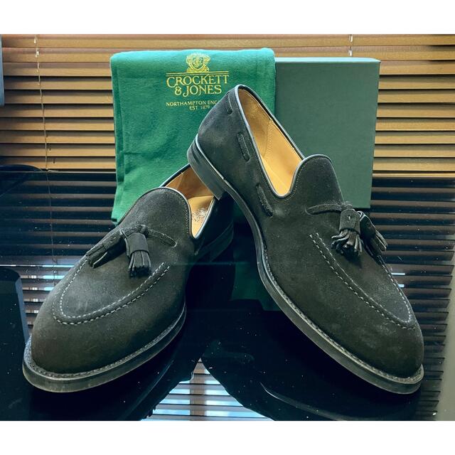 CROCKETT&JONES CAVENDISH 3 スエードタッセルBK