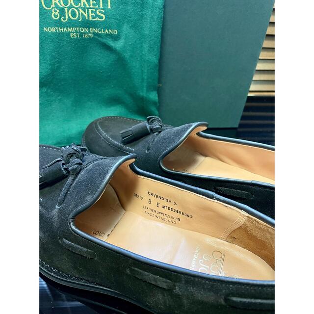 CROCKETT&JONES CAVENDISH 3 スエードタッセルBK