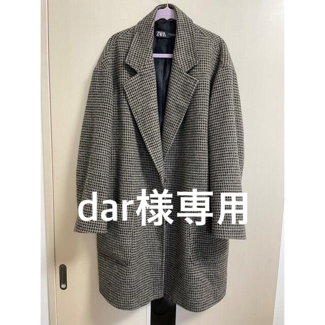 ZARA(ザラ)のZARA チェック　ジャケット レディースのジャケット/アウター(チェスターコート)の商品写真