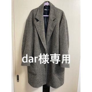 ザラ(ZARA)のZARA チェック　ジャケット(チェスターコート)