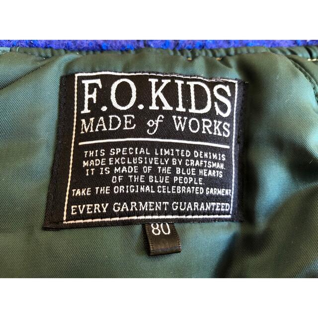 F.O.KIDS(エフオーキッズ)のF.O.KIDS　エフオーキッズ　ブルゾン　80cm キッズ/ベビー/マタニティのベビー服(~85cm)(ジャケット/コート)の商品写真