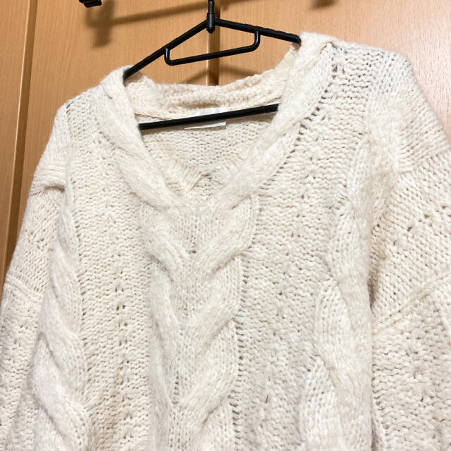 deicy(デイシー)のdeicyかぎあみニット♡オフホワイト レディースのトップス(ニット/セーター)の商品写真