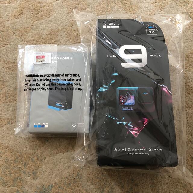 メーカー直売 GoPro hero9 バッテリー、SDカード付 スマホ/家電/カメラ