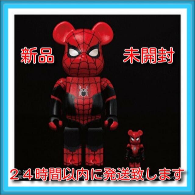 MEDICOM TOY(メディコムトイ)のBE@RBRICK スパイダーマン　映画公開記念　100% & 400% ハンドメイドのおもちゃ(フィギュア)の商品写真