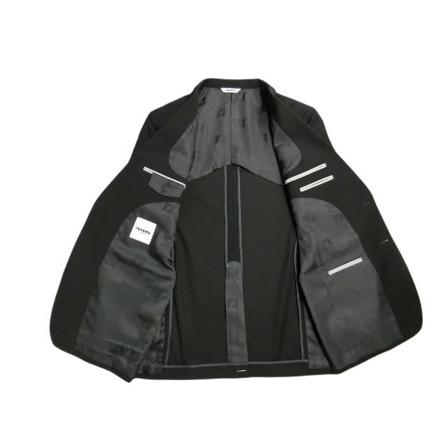 【新品タグ付】renoma PARIS スーツ 上下 艶感 高級 黒 96AB5 3