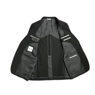 【新品タグ付】renoma PARIS スーツ 上下 艶感 高級 黒 98BB4