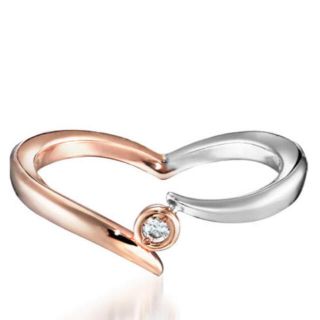 STAR JEWELRY - 【お値下げ中】スタージュエリー ハートムーンリングの