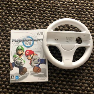 ウィー(Wii)のWiiマリオカート&ハンドル(家庭用ゲームソフト)