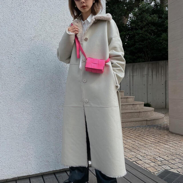 Ameri VINTAGE - MANY WAY FAKE BOA COAT アイボリーの通販 by つか's