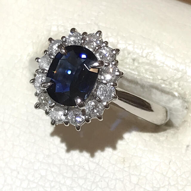 ☆Pt900 サファイア1.14ct&ダイヤリング☆