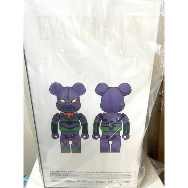 BE@RBRICK エヴァンゲリオン初号機 CHROME Ver.  1000％bearbrick