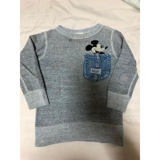 デニムダンガリー(DENIM DUNGAREE)のデニム&ダンガリー　ミッキー　コラボ　トレーナー(Tシャツ/カットソー)