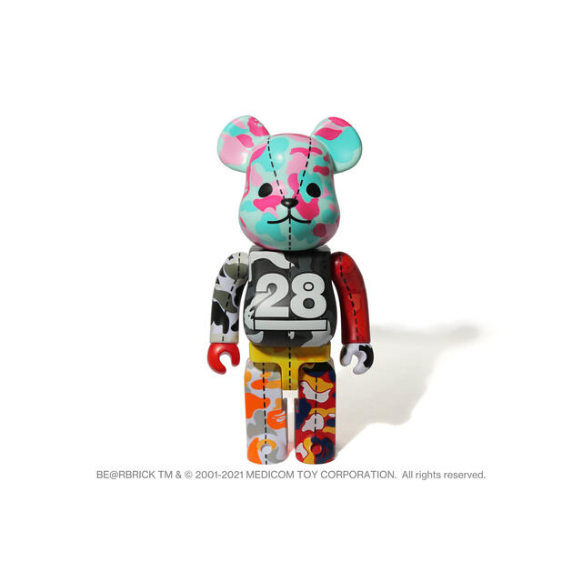 A BATHING APE(アベイシングエイプ)のBE＠RBRICK BAPE® CAMO #3 ハンドメイドのおもちゃ(フィギュア)の商品写真