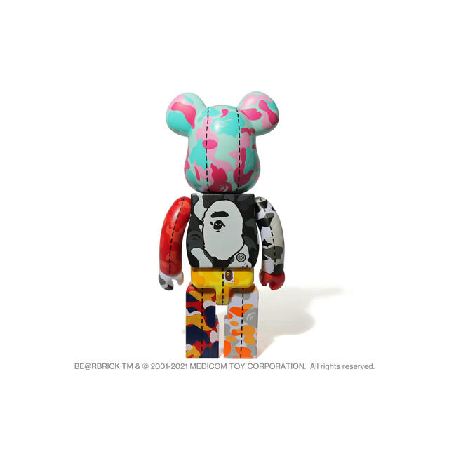 A BATHING APE(アベイシングエイプ)のBE＠RBRICK BAPE® CAMO #3 ハンドメイドのおもちゃ(フィギュア)の商品写真