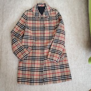 バーバリーブルーレーベル(BURBERRY BLUE LABEL)のバーバリーチェックウールコート(チェスターコート)