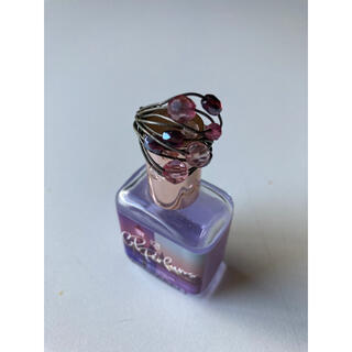 指輪 リング ビーズ アジアン エスニック 雑貨屋 ファッションリング 紫(リング(指輪))