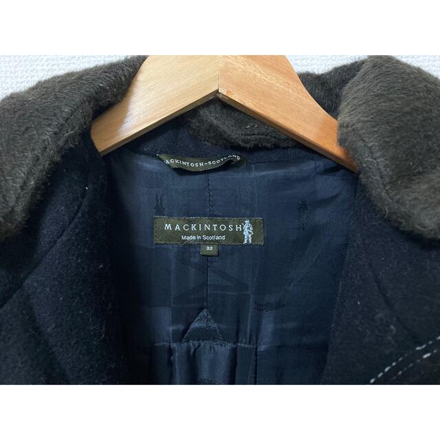 MACKINTOSH(マッキントッシュ)のMACKINTOSH フード コート ブラック 上質 ウール アルカパ レディースのジャケット/アウター(毛皮/ファーコート)の商品写真