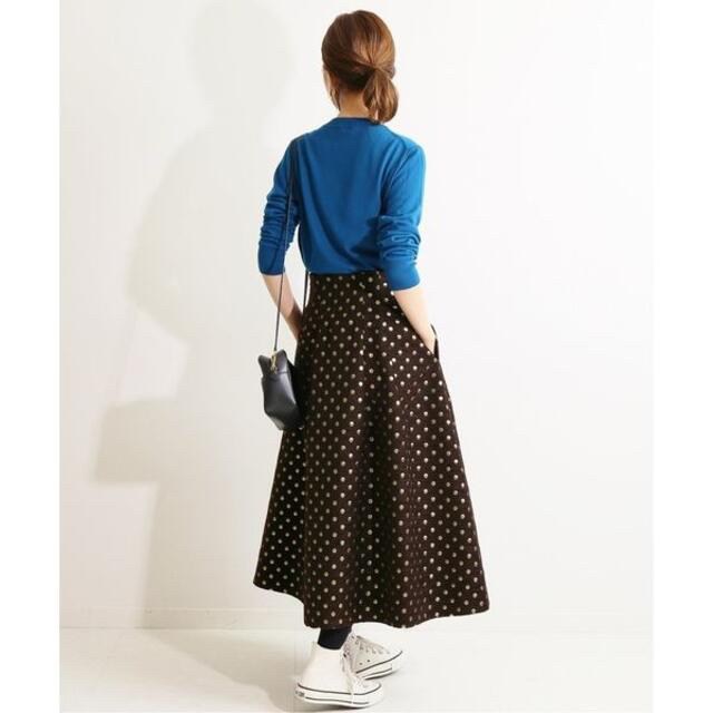 IENA - IENA LA BOUCLE モールドット ジャガードタックスカート IENA - IENA LA BOUCLE モールドット ジャガードタックスカート