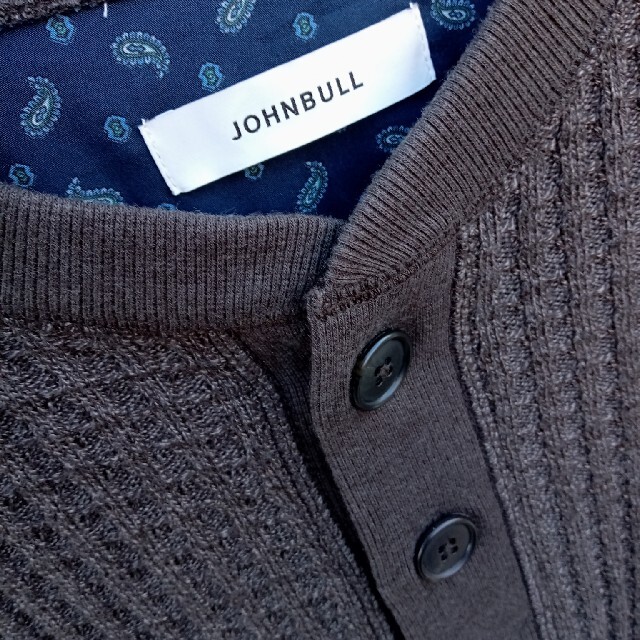 JOHNBULL(ジョンブル)のJohnbull　ビッグワッフルヘンリー メンズのトップス(Tシャツ/カットソー(七分/長袖))の商品写真