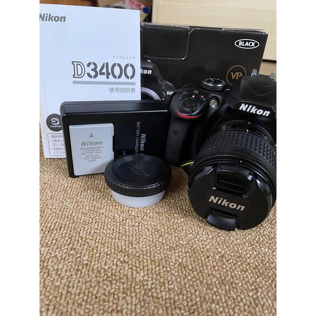 Nikon D3400 18-55 VR レンズキット BLACK 最高級のスーパー www.gold