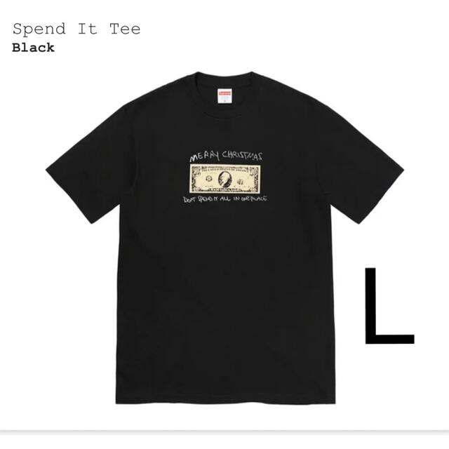 Supreme Spend It Tee Tシャツ 黒 ブラック Sサイズ