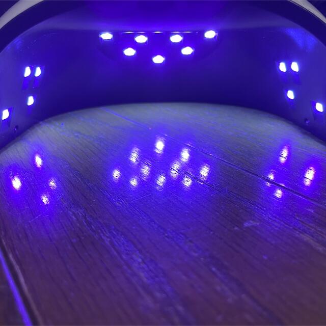 ネイル ライト ドライヤー ホワイト 54w ジェル UV LED レジン 高速 コスメ/美容のネイル(ネイル用品)の商品写真