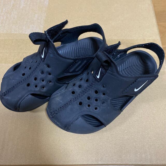 NIKE(ナイキ)のナイキ 14cm 黒サンダル キッズ/ベビー/マタニティのベビー靴/シューズ(~14cm)(サンダル)の商品写真