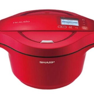 シャープ(SHARP)のSHARP ヘルシオ ホットクック 2.4L KN-HW24F-R(調理機器)