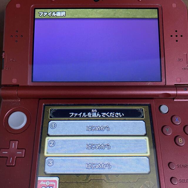 【動作確認済み】Nintendo 3DS 本体 LL メタリックレッド 2