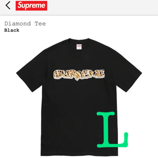 シュプリーム(Supreme)のLサイズ  Supreme Diamond Tee ブラック(Tシャツ/カットソー(半袖/袖なし))