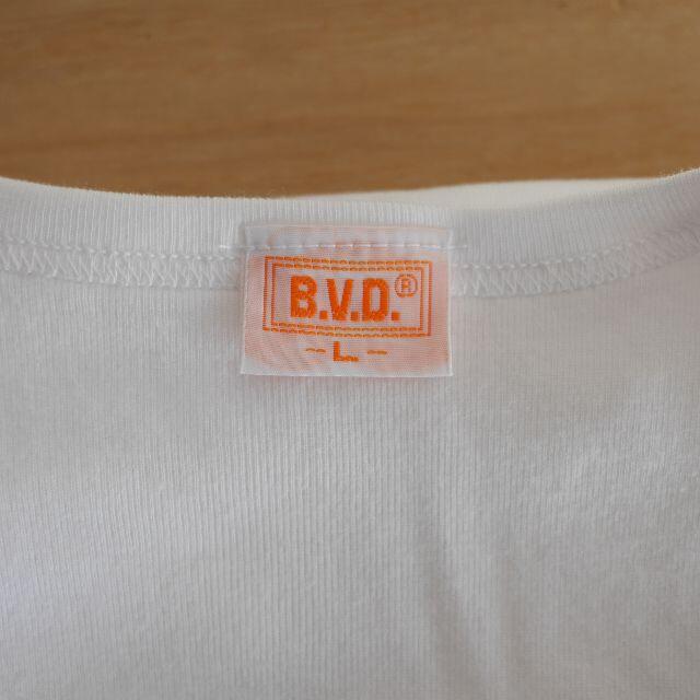 BVD(ビーブイディー)のBVD　Ｖネック長袖インナー　綿100％　２枚組 メンズのアンダーウェア(その他)の商品写真