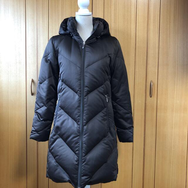 MONCLER - MONCLER ロングダウンコートフード付 サイズ0 ブラウンの ...