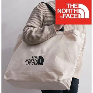 ザノースフェイス(THE NORTH FACE)のノースフェイス　トートバッグ　アイボリー　コットン　正規品(トートバッグ)