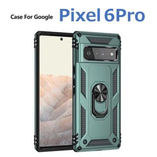 グーグルピクセル(Google Pixel)のGoogle Pixel 6Pro ケース グリーン 耐衝撃(Androidケース)