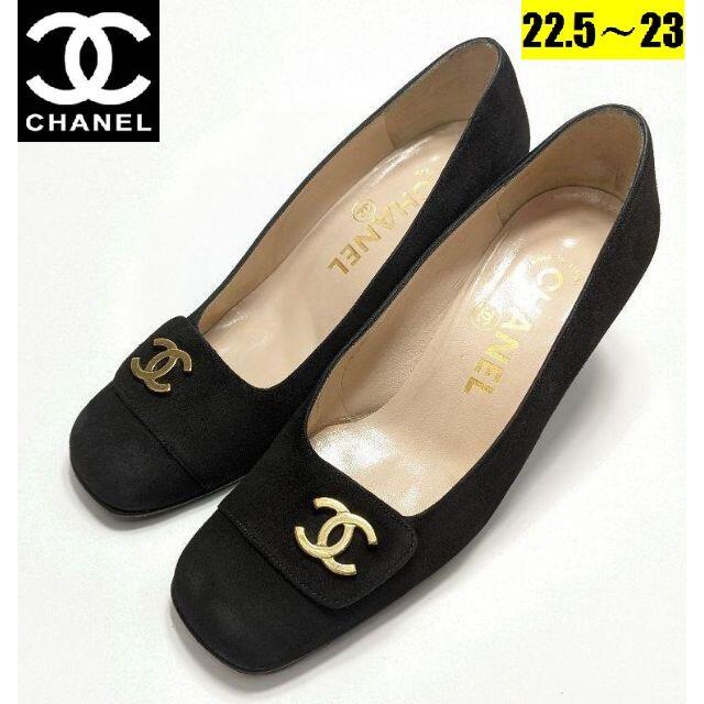 ピカピカ新品仕上済⭐CHANELシャネルビンテージココマークパンプス約