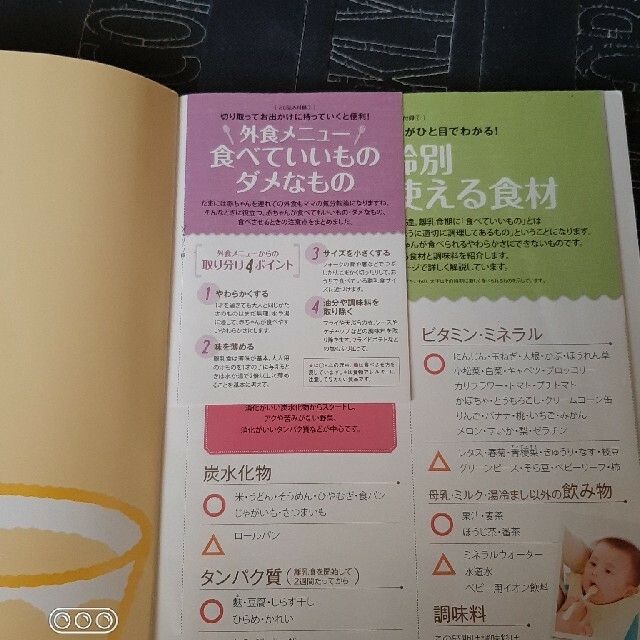 離乳食　新百科   2冊セット エンタメ/ホビーの雑誌(結婚/出産/子育て)の商品写真