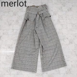 メルロー(merlot)のmerlot　メルロー　2weyペプラムワイドパンツ(カジュアルパンツ)