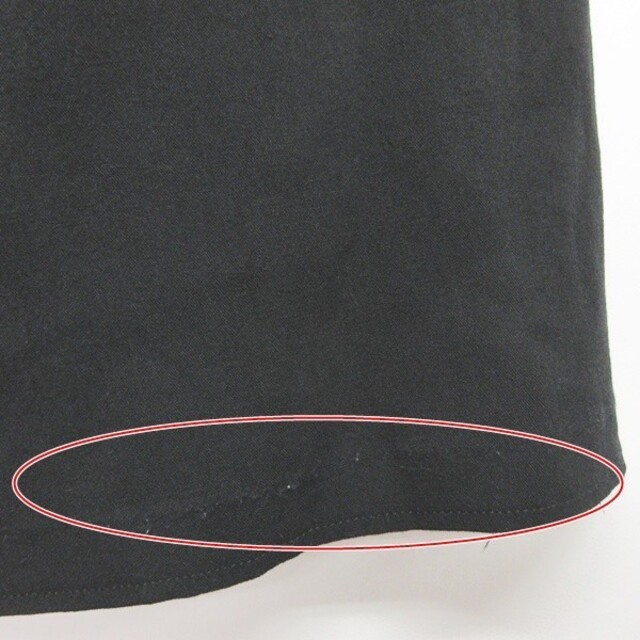 Yohji Yamamoto(ヨウジヤマモト)のヨウジヤマモト ロングスカート マキシ ウール フレア ストレッチ 黒 XS レディースのスカート(ロングスカート)の商品写真