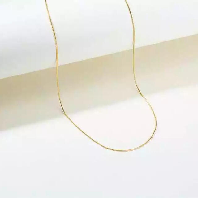 DEUXIEME CLASSE(ドゥーズィエムクラス)のゴールドスネークチェーンネックレス40cm レディースのアクセサリー(ネックレス)の商品写真