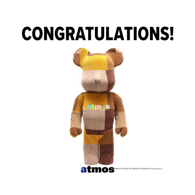 MEDICOM TOY(メディコムトイ)のBE@RBRICK atmos X Sean Wotherspoon 1000% エンタメ/ホビーのフィギュア(その他)の商品写真