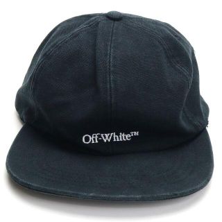 オフホワイト(OFF-WHITE)の【新品】オフホワイト Off-White メンズ キャップ 帽子 黒 ロゴ(キャップ)